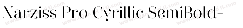 Narziss Pro Cyrillic SemiBold字体转换